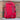 30L Red Backpack with Cup Holders sitting near a brick wall.