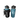 Slate Blue Stainless Steel Water Bottle featuring black carrying sleeve and strap.