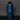 Navy 26 oz Stainless Steel Shaker Bottle with logo on a textured black background.