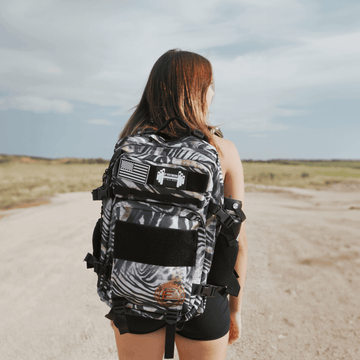 45L Teal Motivational Backpack with/Cup Holders