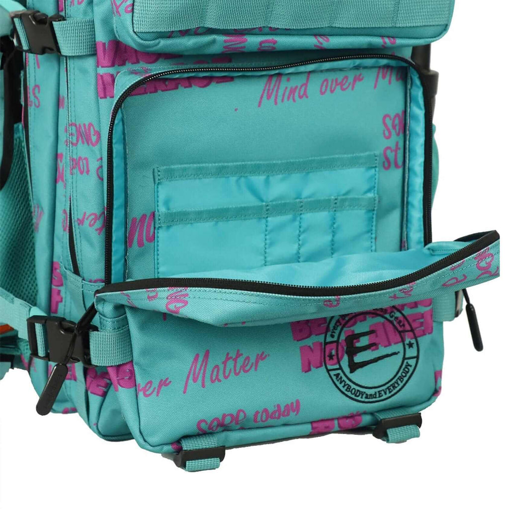 Versatile 45L Teal Backpack with Cup Holders