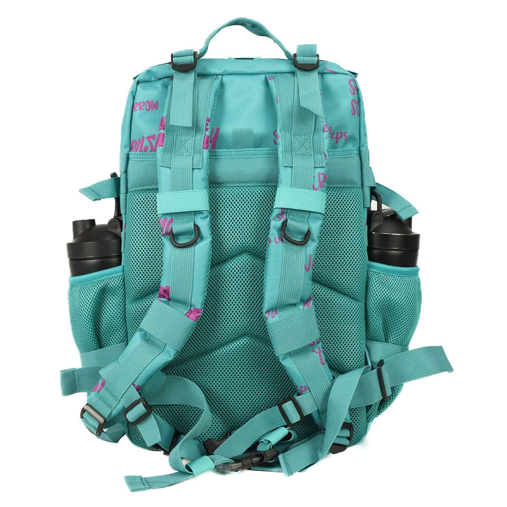 Inspiring 45L Teal Backpack with Cup Holders
