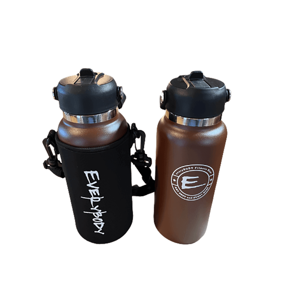 chocolate brown sports water bottle
