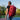 30L Red Backpack with Cup Holders made for sports.
