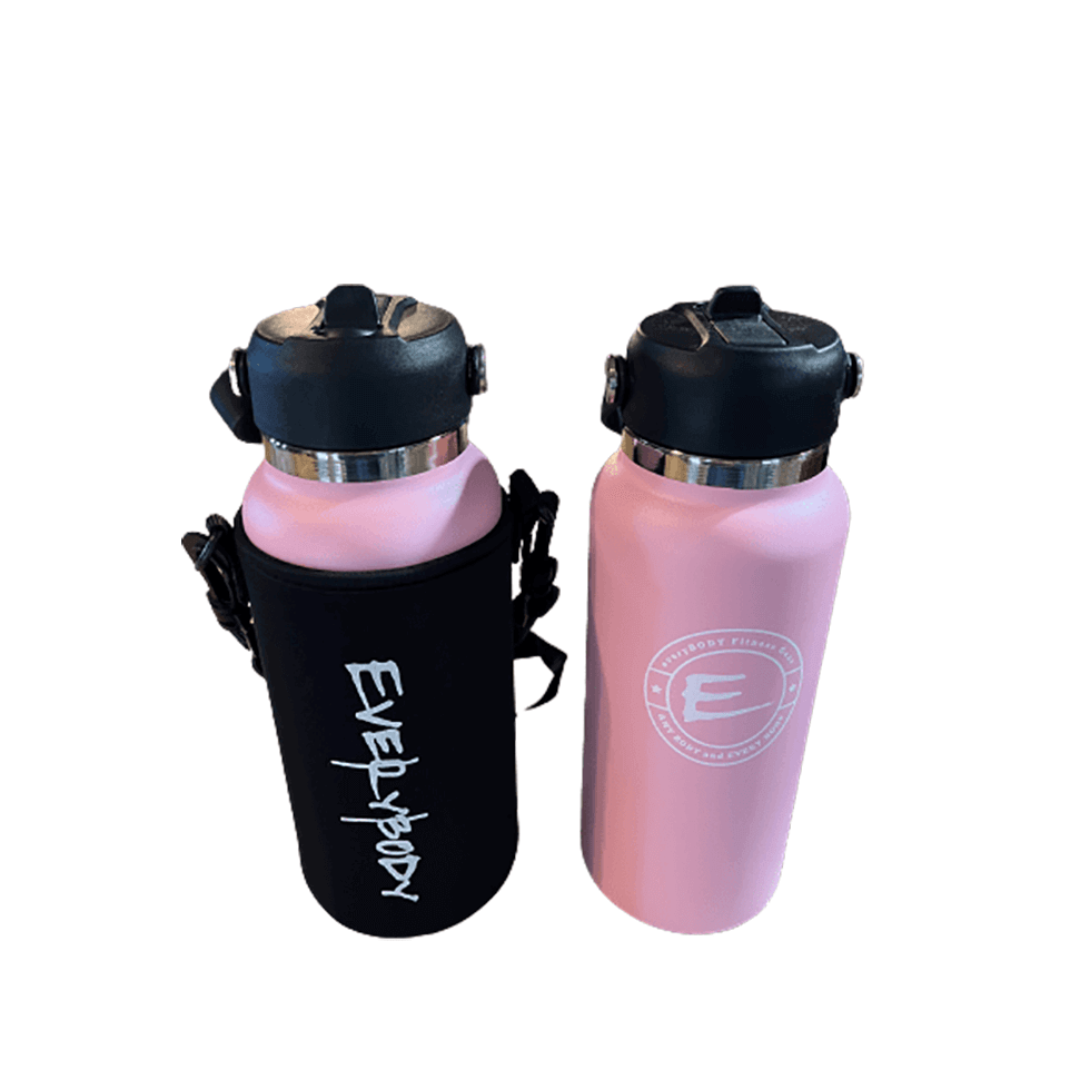 light pink double wall stainless steel drinking flask