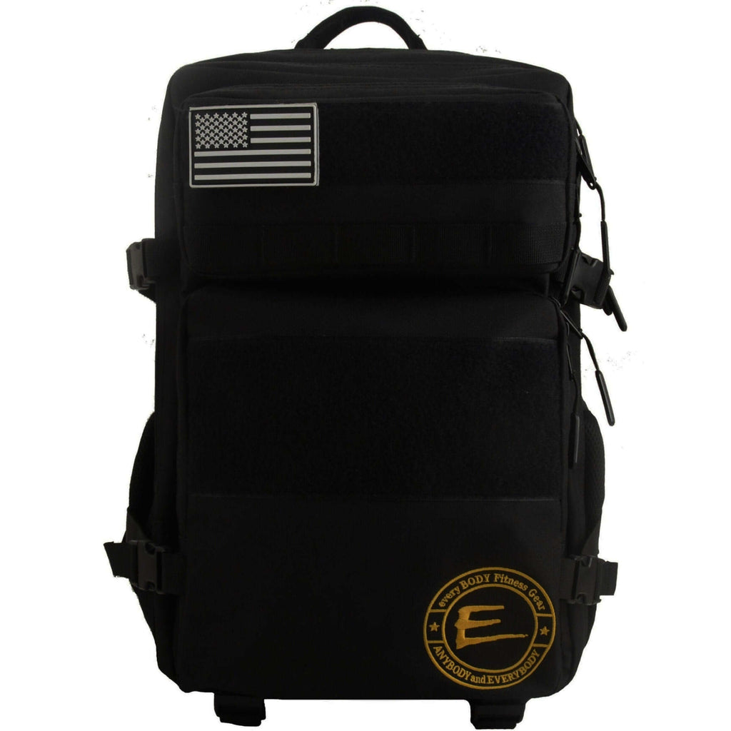 Colored Black and Gold Sports Bag Unisex 