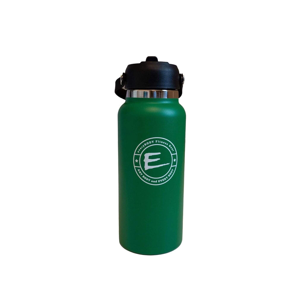 emerald green stainless steel water bottle 32fl oz