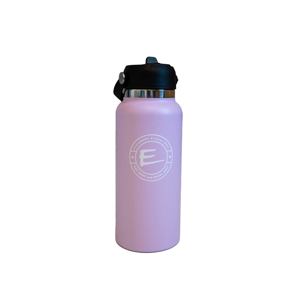 light purple stainless steel water bottle 32fl oz