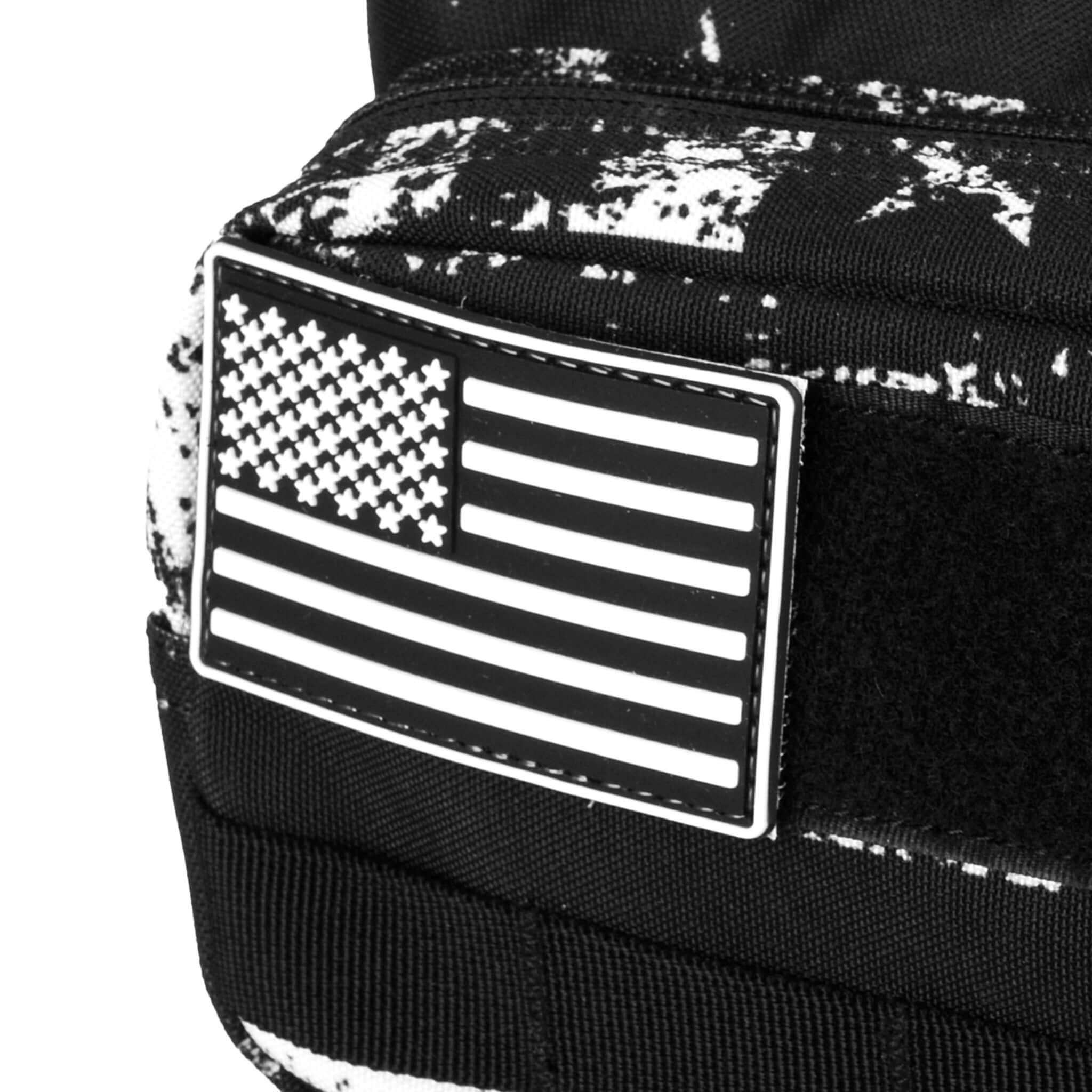 45L Black American Flag Backpack with Cup Holders 45L Black American Flag Backpack with Cup Holders
