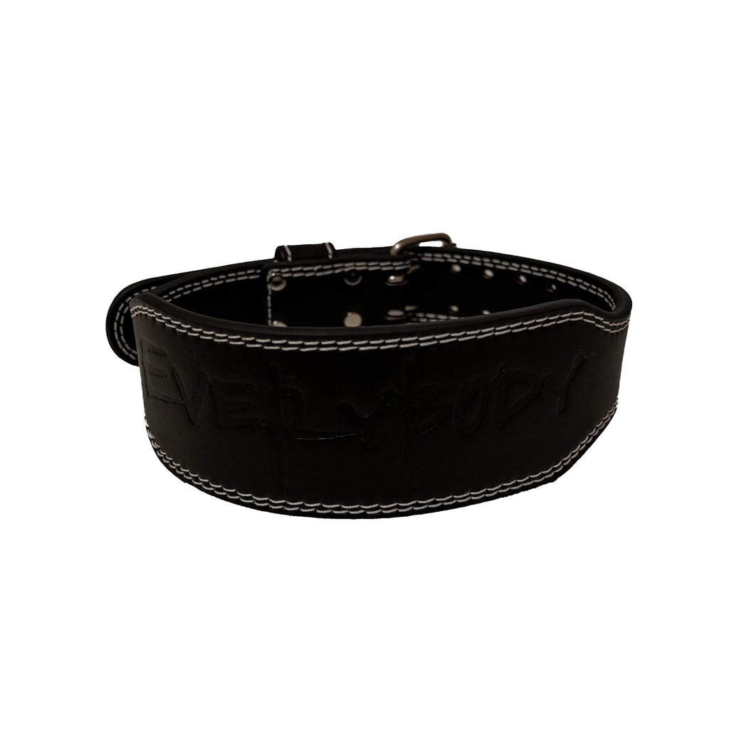 black lifting belt leather
