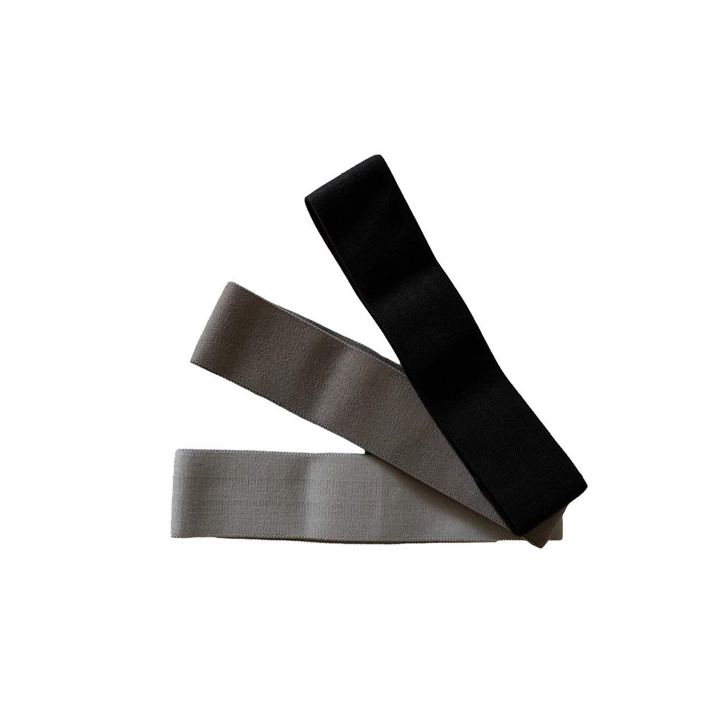 black fabric glute resistance bands set