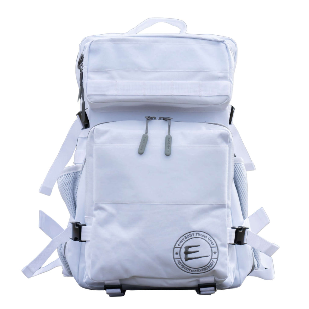 White 45L Backpack 