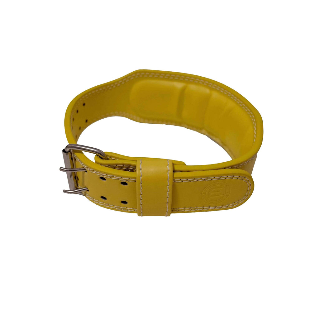 yellow weightlifting belt
